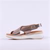 Oh My Sandals Criss Cross Slingback - Metallic